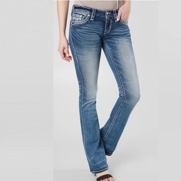 ROCK REVIVAL Greer Boot Stretch Jean Size 24 - Picture 3 of 11